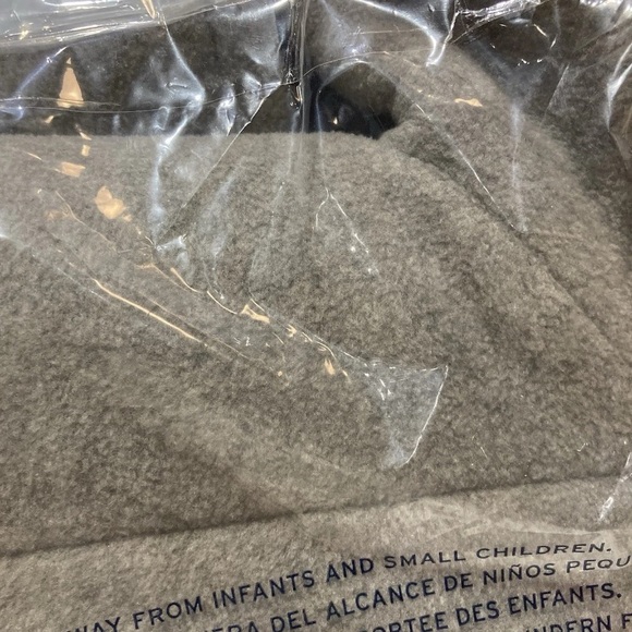 Lands' End Soft Gray Fleece leather Booties brand new, and sealed package Sz 12 - Picture 4 of 10